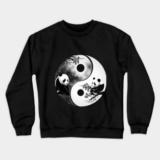 Yin Yang pandas Crewneck Sweatshirt